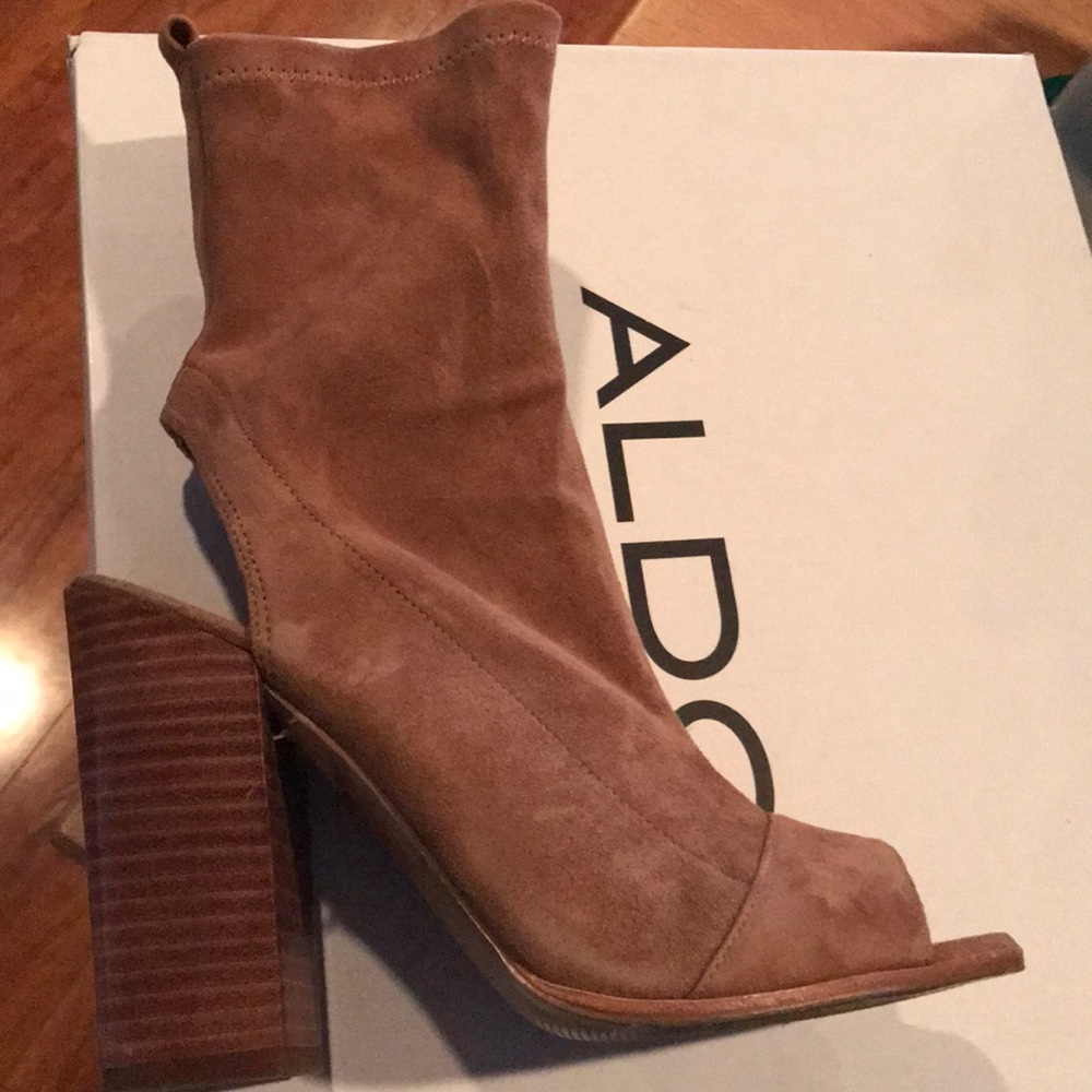 Aldo peep toe booties